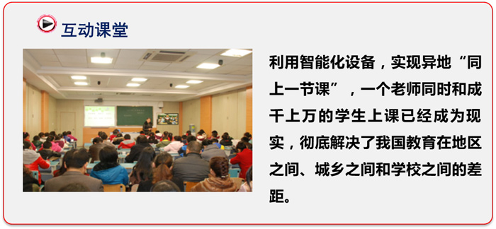 1、高清遠(yuǎn)程交互式教學(xué) 1、高清遠(yuǎn)程交互式教學(xué)